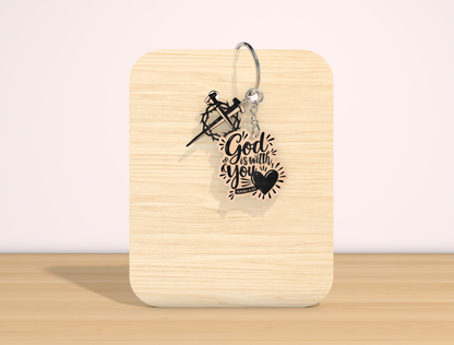 Christian Bible Verse Keychain SVG Inspirational Faith for Glowforge