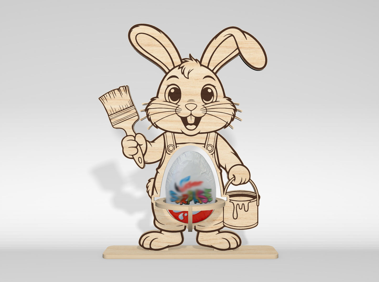 11 Easter Kinder Egg Holder Bundle SVG Laser Cut for LightBurn and Glowforge