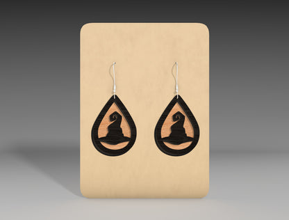 Halloween Teardrop Earrings SVG Bundle 12 Designs for Glowforge xTool LightBurn