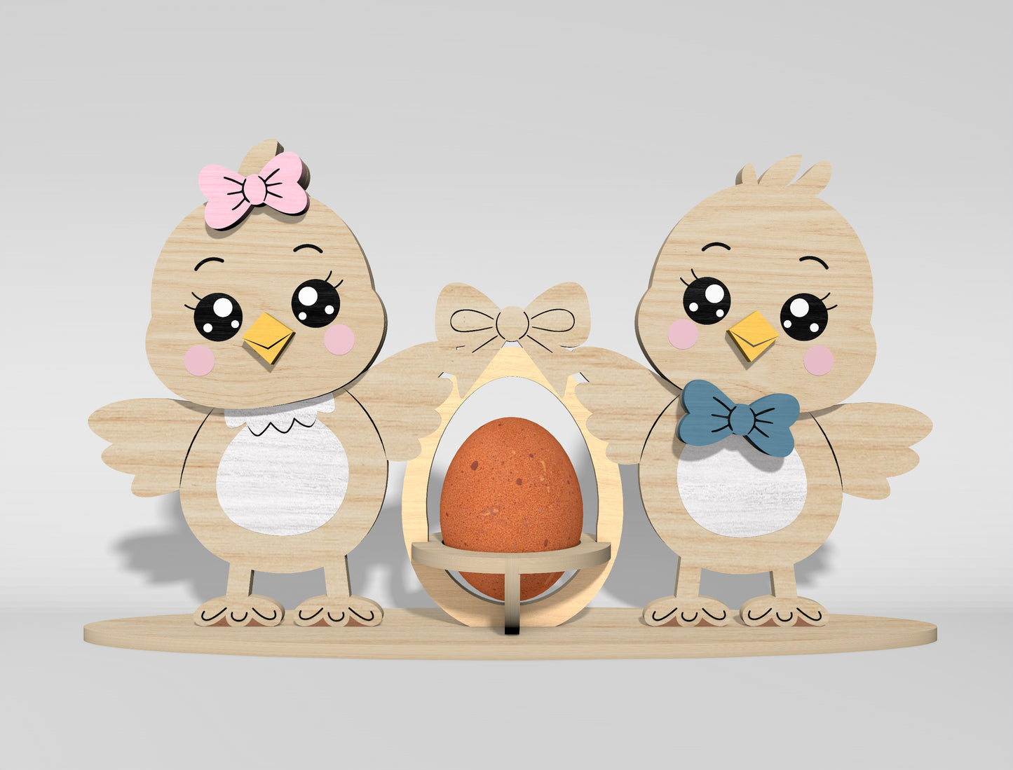Easter Egg Holder SVG Bundle Bunny Chick 11 Designs for Glowforge and xTool