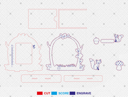Customized Photo Frame SVG Bundle for Glowforge and xTool