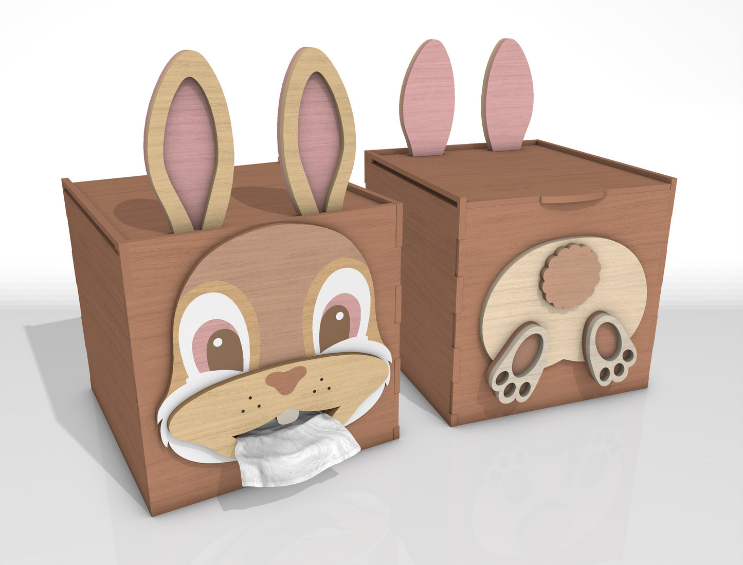 Funny Tissue Box Holder SVG Bundle for Glowforge and LightBurn