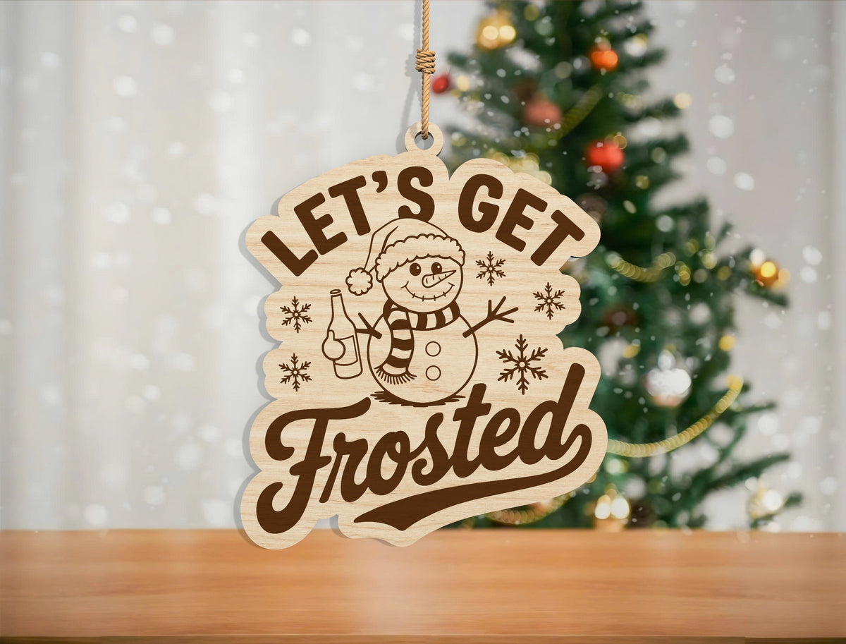 Funny Skeleton Christmas Ornament SVG Bundle Laser Cut Desig 13
