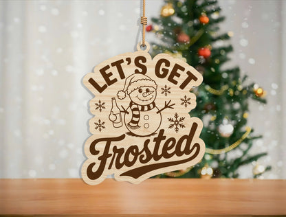 Funny Skeleton Christmas Ornament SVG Bundle Laser Cut Desig 13