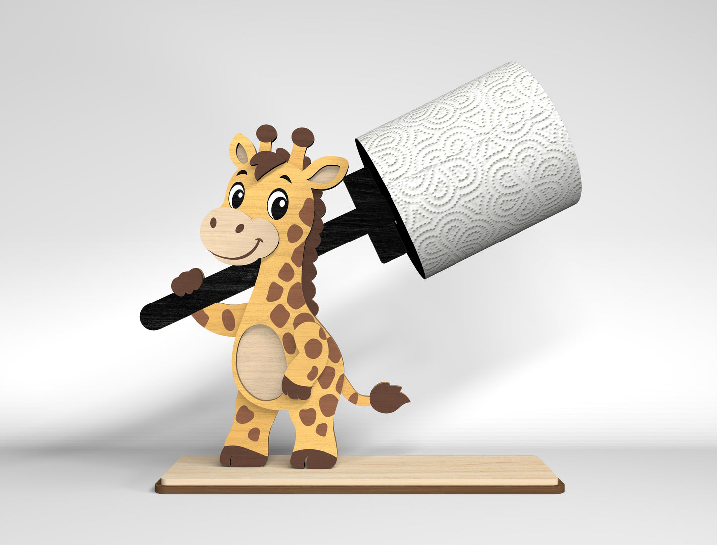 Safari Toilet Roll Holder SVG Bundle for Glowforge and LightBurn
