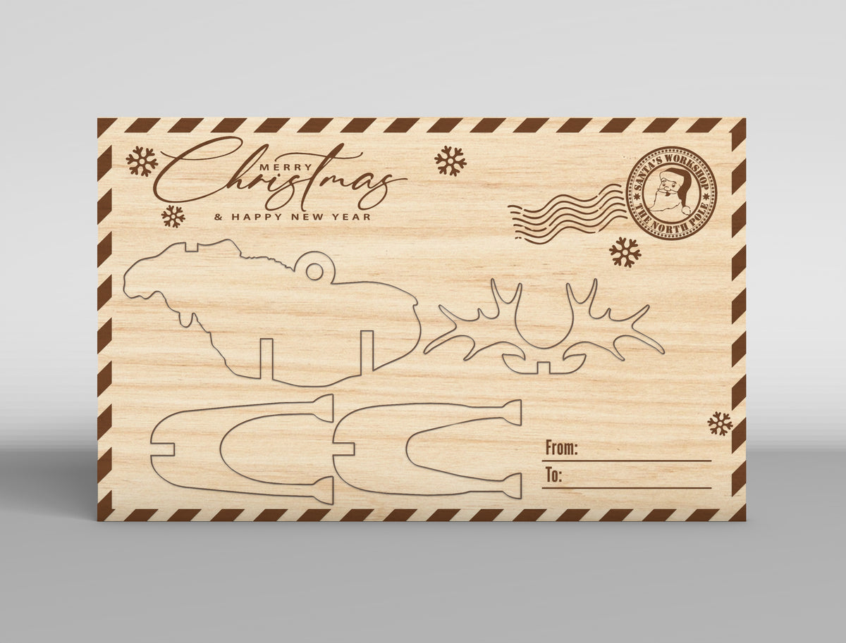 Christmas Gift Card Holder SVG Bundle 16 Laser Cut Designs