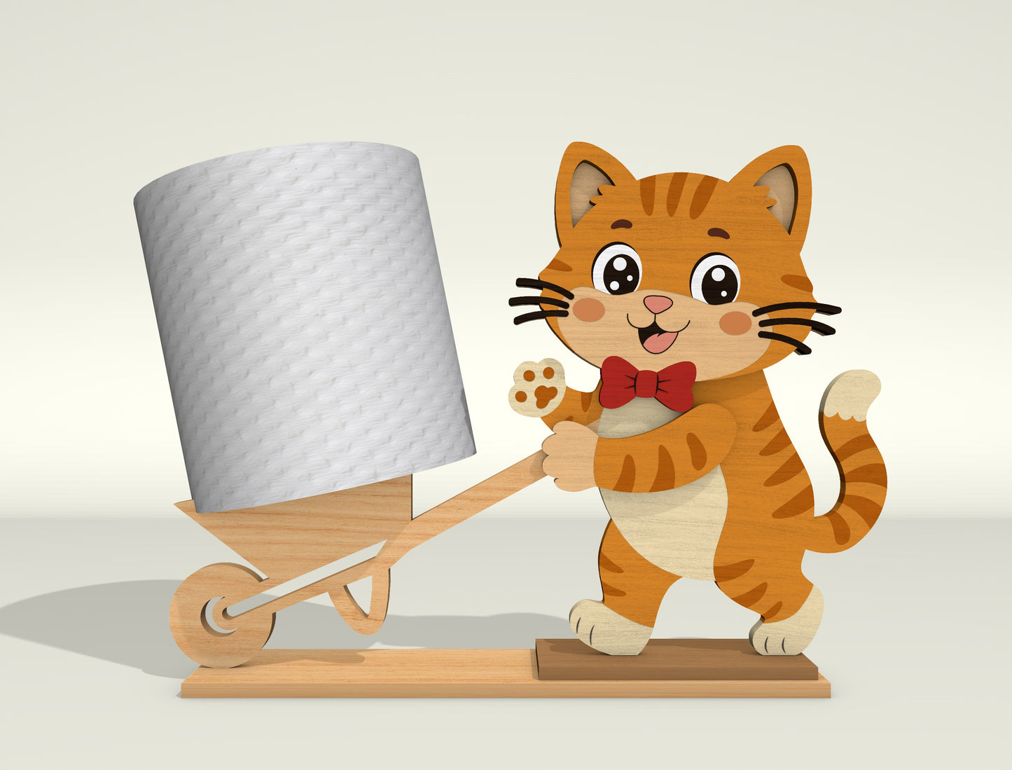 Animal Toilet Holder SVG Bundle for Glowforge, xTool, or LightBurn