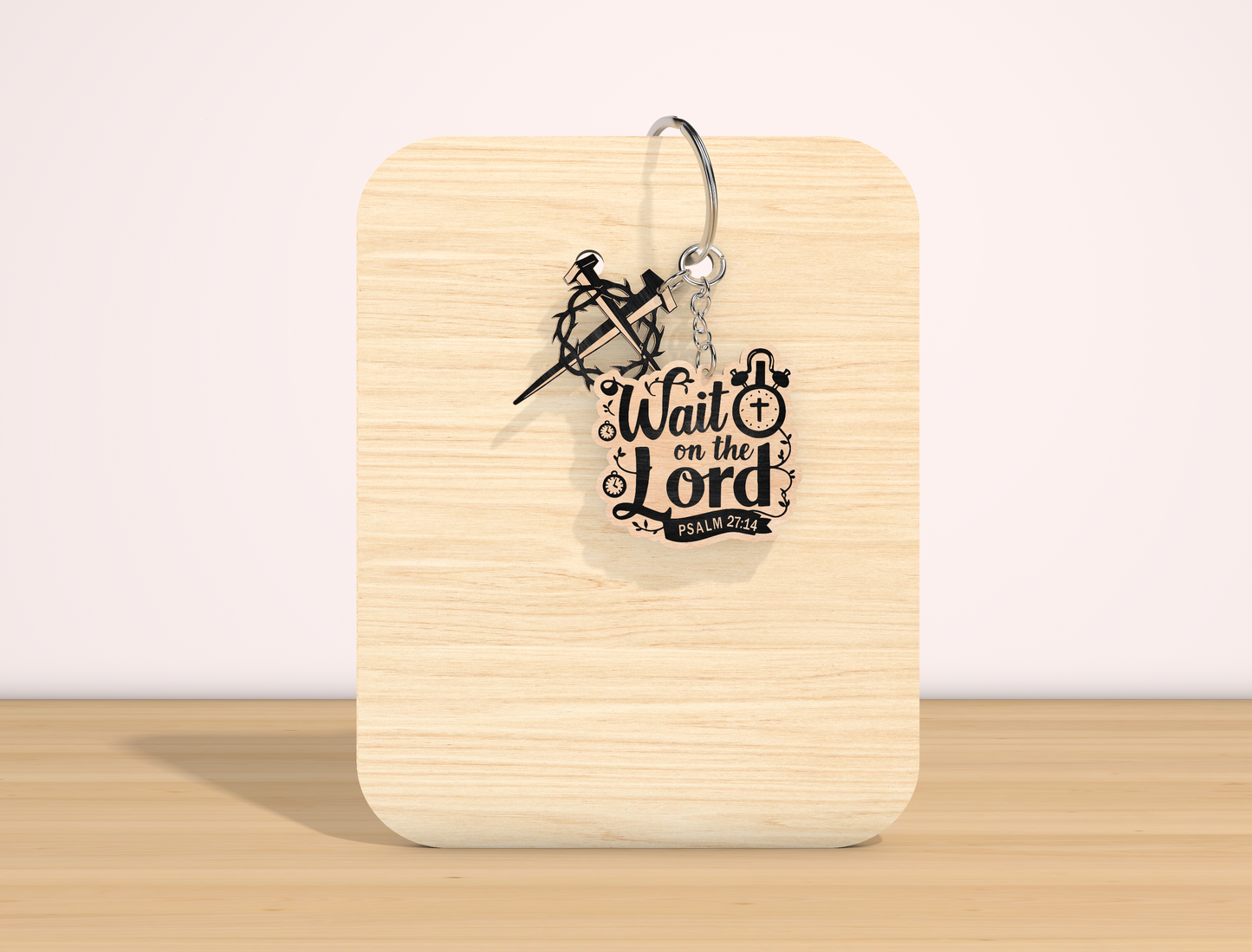 Christian Bible Verse Keychain SVG Inspirational Faith for Glowforge