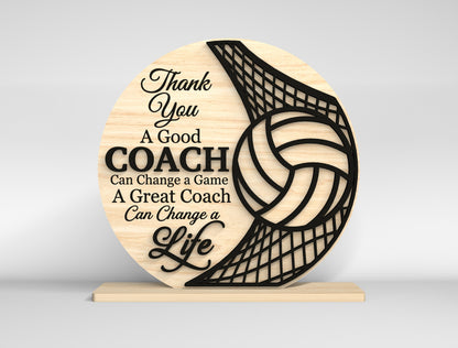 Thank You Coach Sign SVG Bundle for Glowforge and LightBurn