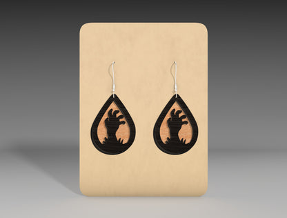 Halloween Teardrop Earrings SVG Bundle 12 Designs for Glowforge xTool LightBurn