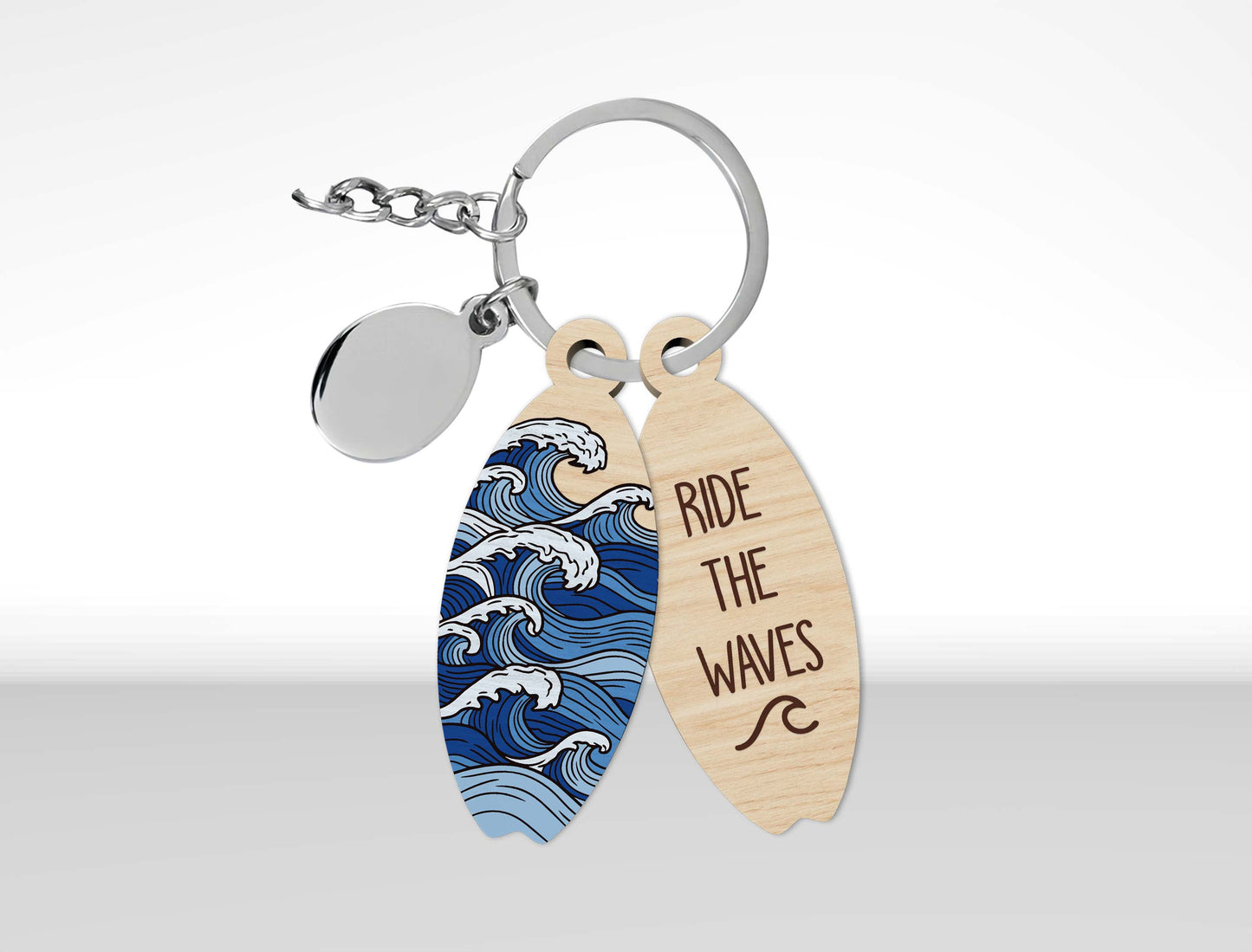 Summer Beach Keychain SVG Bundle Laser Cut File for Glowforge and xTool