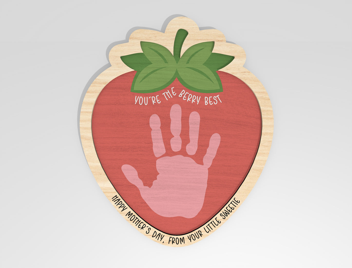 Mother's Day Handprint Craft Bundle SVG Kids Sign Laser Cut File for LightBurn and xTool