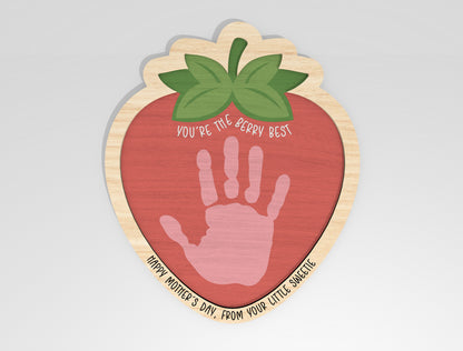 Mother's Day Handprint Craft Bundle SVG Kids Sign Laser Cut File for LightBurn and xTool