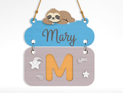 Alphabet Name Sign SVG Bundle File for Glowforge and xTool