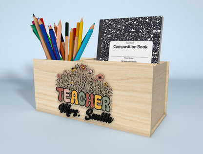 Personalized en Holder SVG Bundle for Glowforge and xTool