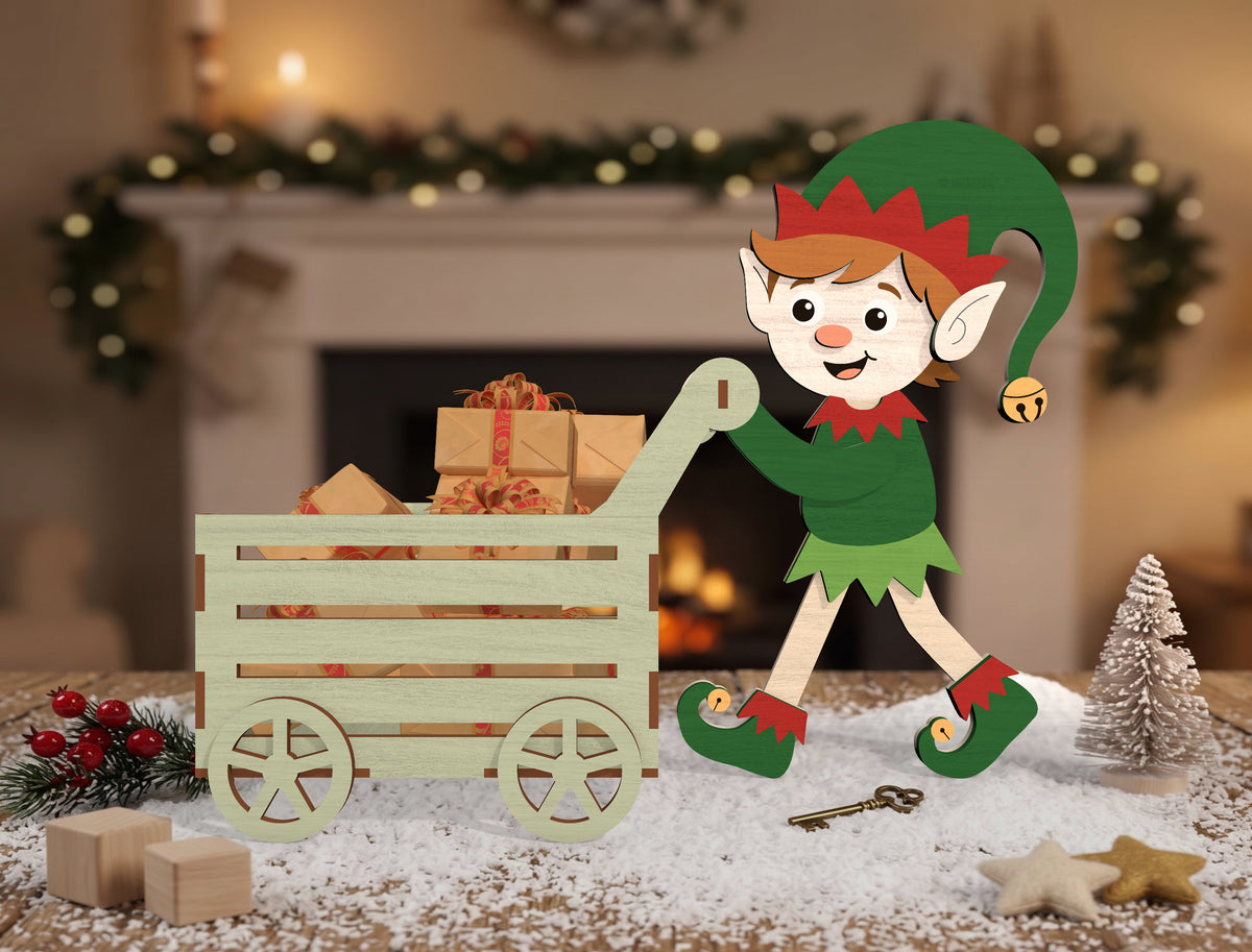 Christmas Character Wagon Gift Box SVG Bundle 13