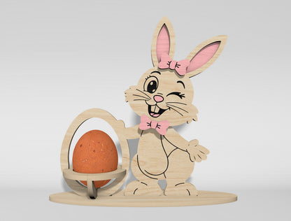 Easter Egg Holder SVG Bundle Bunny Chick 11 Designs for Glowforge and xTool
