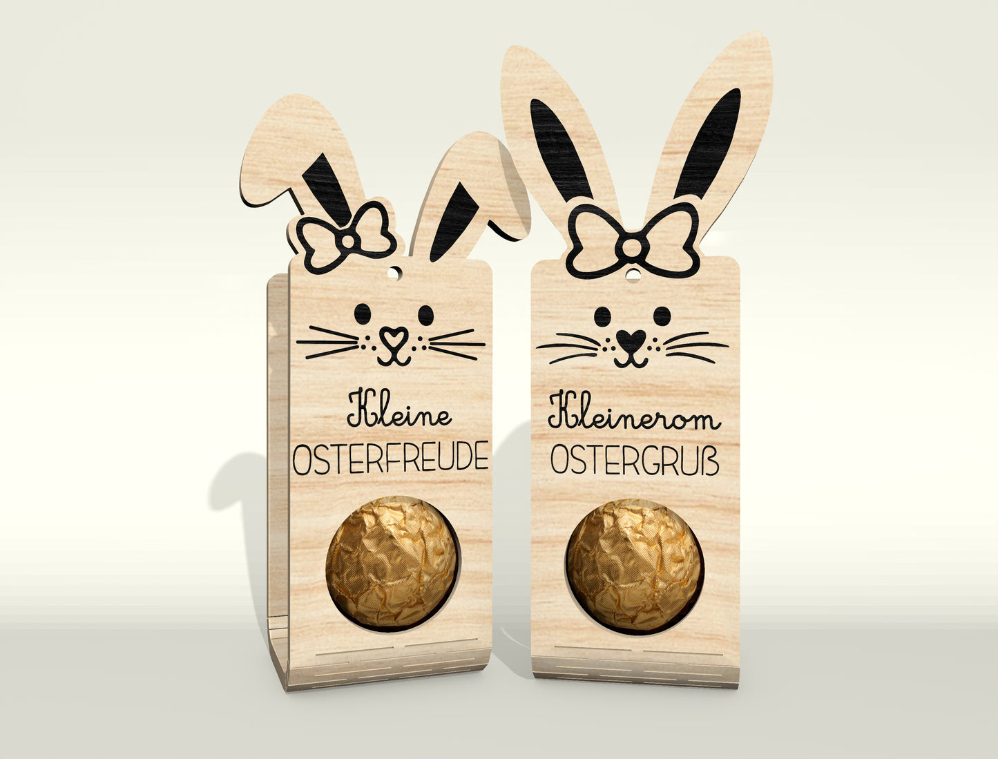 Easter Bunny Chocolate Holder SVG Bundle 25 Designs for Glowforge and xTool
