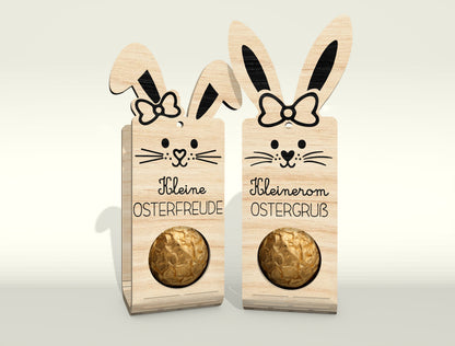 Easter Bunny Chocolate Holder SVG Bundle 25 Designs for Glowforge and xTool