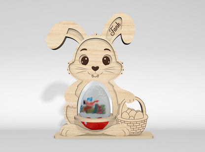 Easter Bunny Kinder Egg Holder SVG 12 Designs Laser Cut for LightBurn and xTool