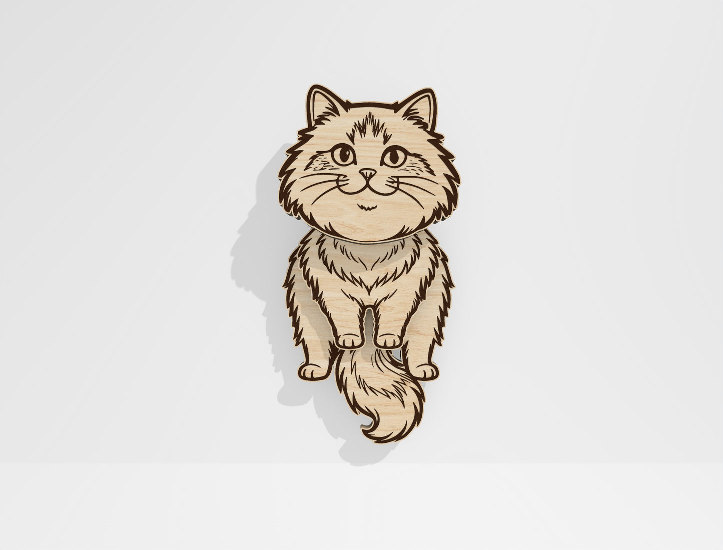 Moving Cat Magnet SVG Bundle for Glowforge and xTool