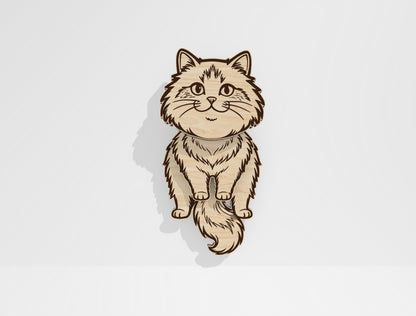Moving Cat Magnet SVG Bundle for Glowforge and xTool