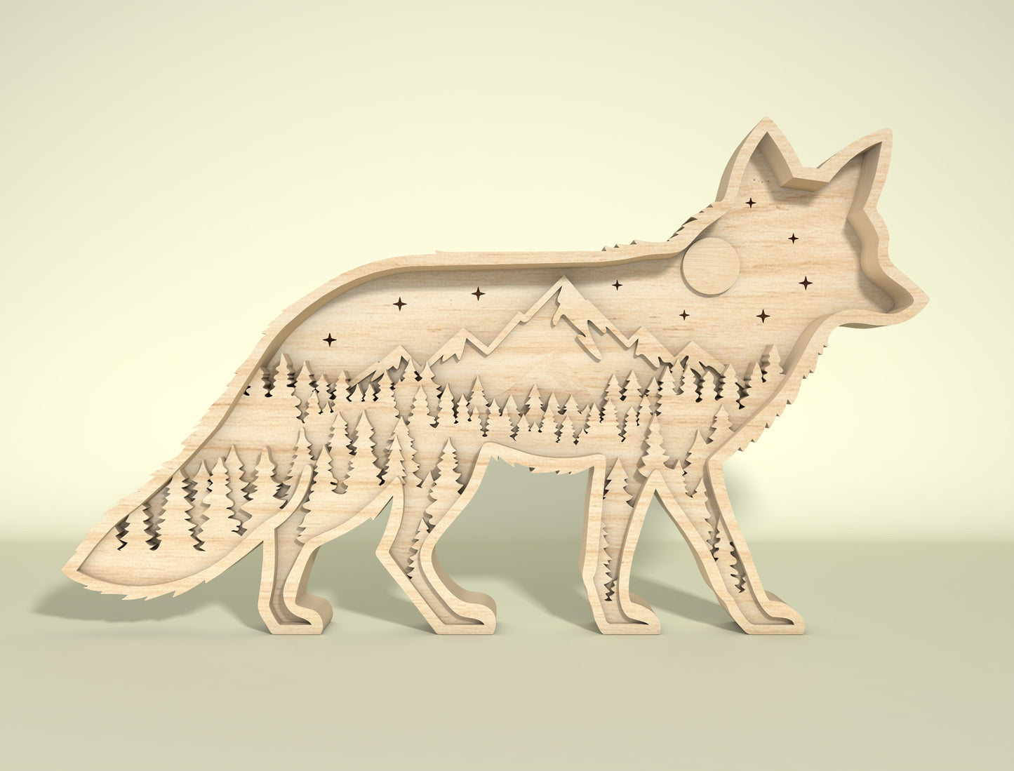 Multilayer Forest Animal SVG Bundle for LightBurn and Glowforge