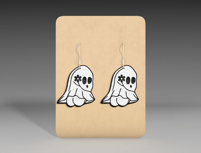 Halloween Stud Earrings SVG Bundle 9 Designs for LightBurn Glowforge xTool