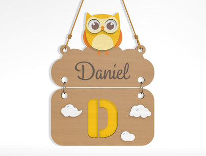 Alphabet Name Sign SVG Bundle File for Glowforge and xTool