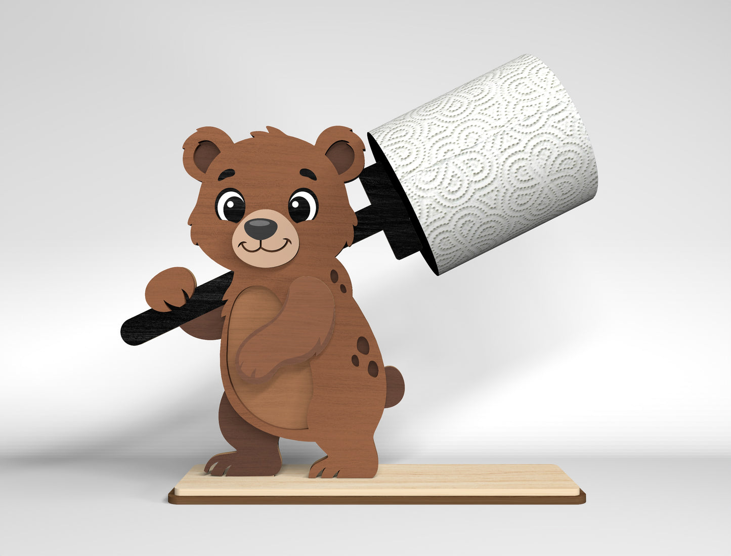Safari Animal Toilet Roll Holder SVG Bundle for Glowforge and LightBurn