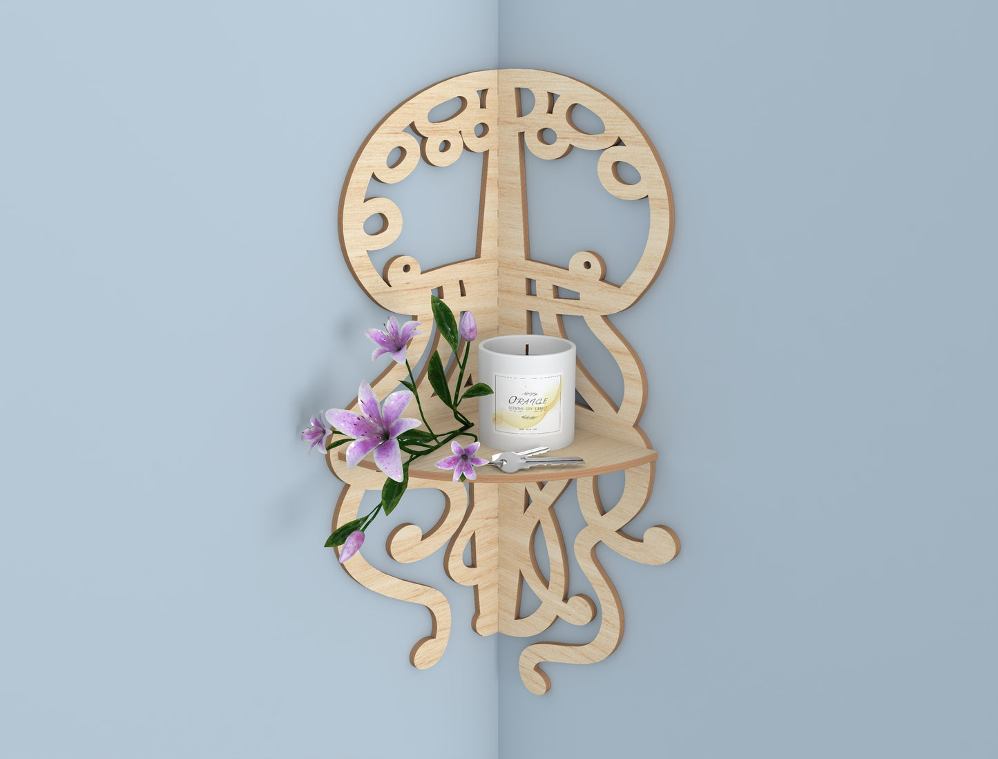 Butterfly Wall Shelf SVG Bundle for Glowforge and xTool