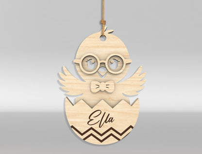 Easter Bunny Basket Tag SVG Bundle 18 Designs for Glowforge and xTool
