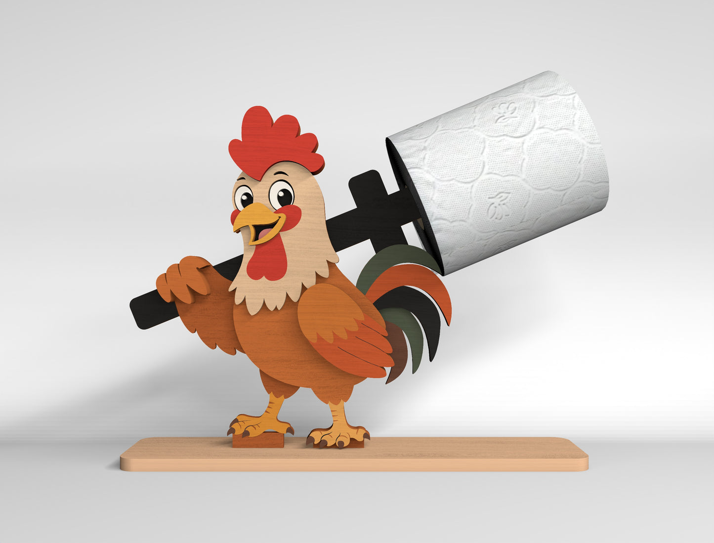 Farm Animal Toilet Paper Holder SVG Bundle for Glowforge and LightBurn