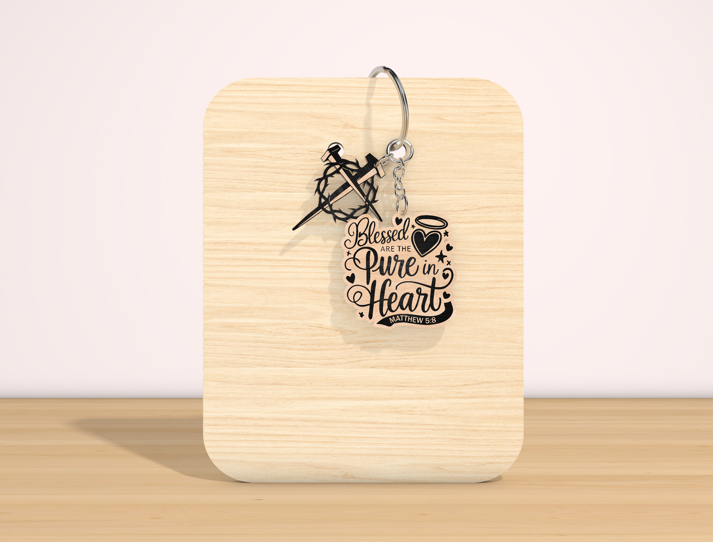 Christian Bible Verse Keychain SVG Inspirational Faith for Glowforge