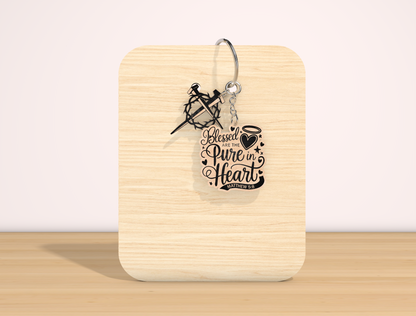 Christian Bible Verse Keychain SVG Inspirational Faith for Glowforge