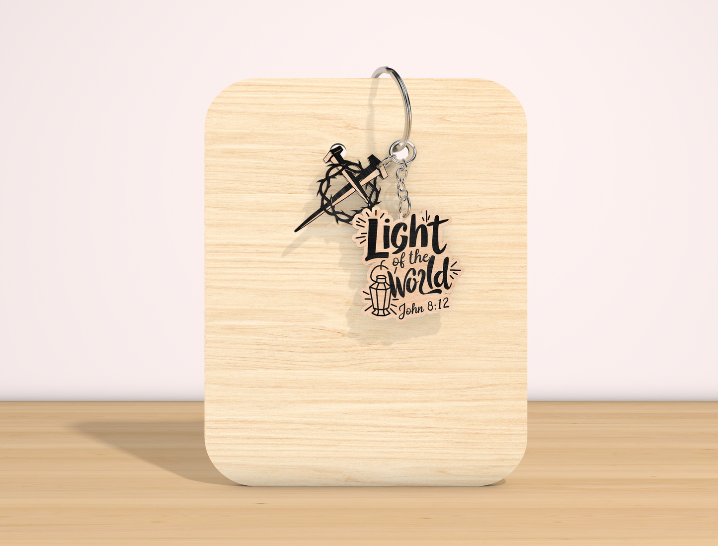 Christian Bible Verse Keychain SVG Inspirational Faith for Glowforge