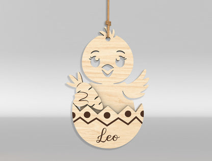 Easter Bunny Basket Tag SVG Bundle 18 Designs for Glowforge and xTool