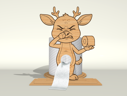 Toilet Paper Holder SVG Bundle for Glowforge and xTool