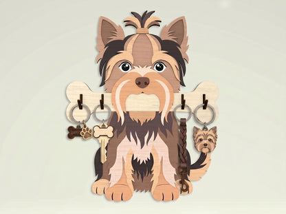 Personalized Dog Key Holder SVG Bundle for Glowforge and LightBurn