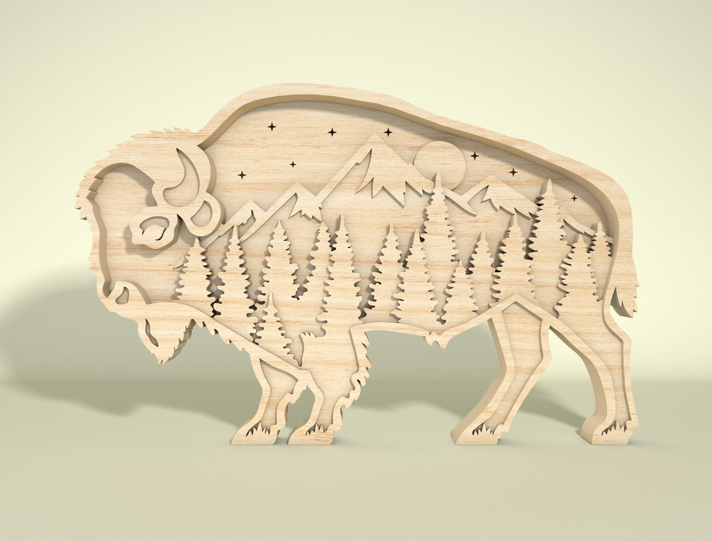 Multilayer Forest Animal SVG Bundle for LightBurn and Glowforge