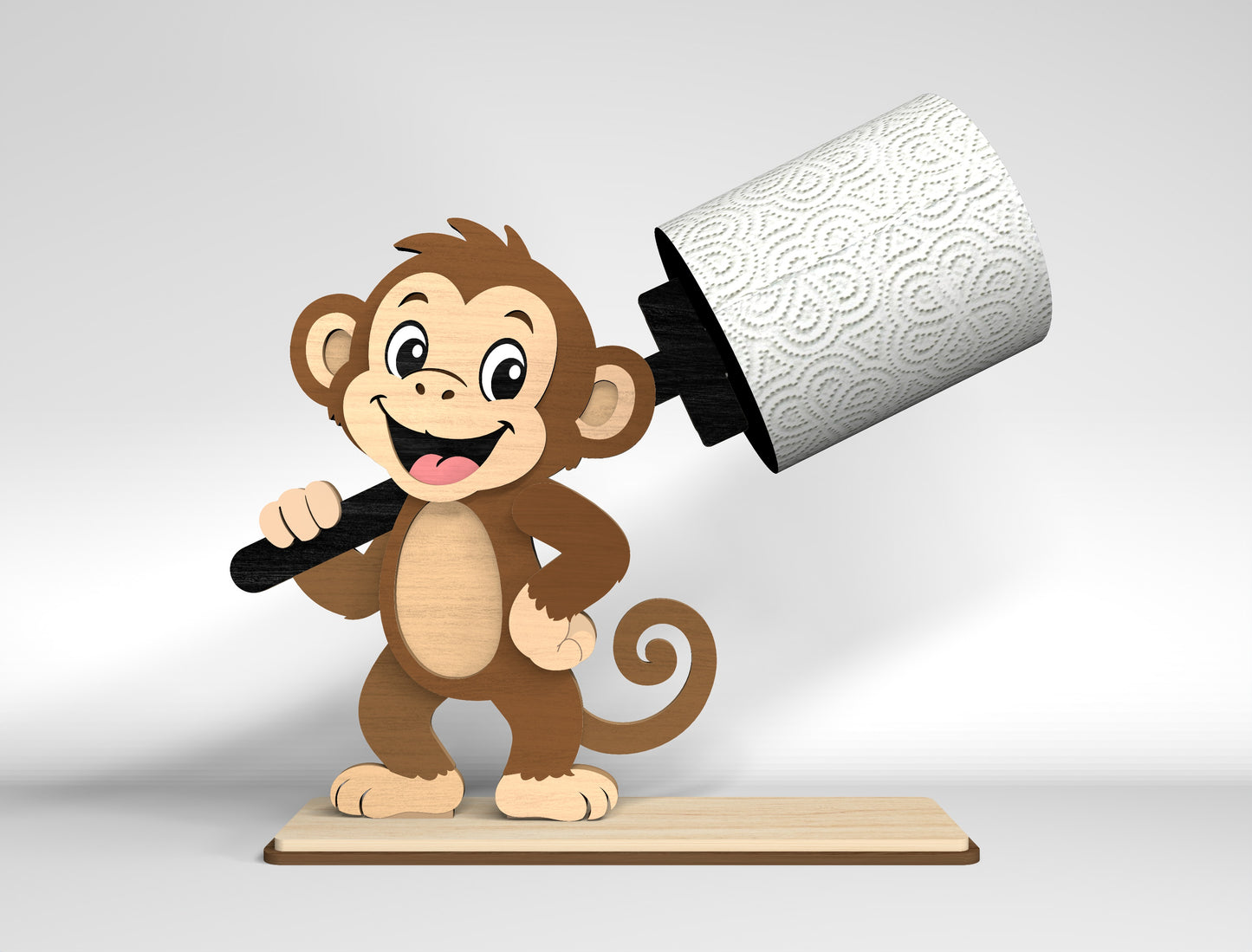 Safari Toilet Roll Holder SVG Bundle for Glowforge and LightBurn