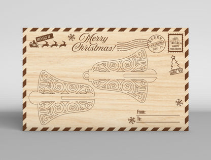 Christmas Gift Card Holder SVG Bundle 16 Laser Cut Designs
