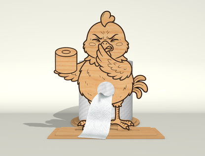Toilet Paper Holder SVG Bundle for Glowforge and xTool
