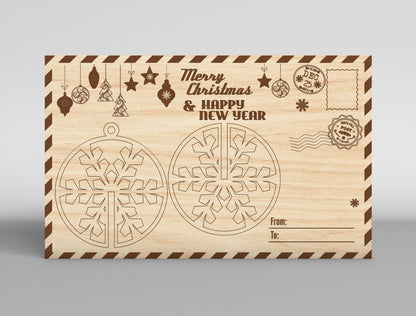 Christmas Gift Card Holder SVG Bundle 16 Laser Cut Designs
