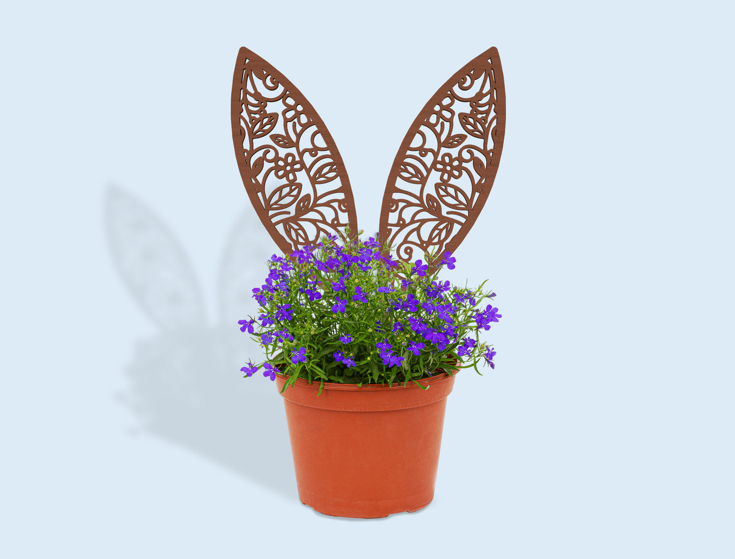 Bunny Ear Plant Stakes SVG Bundle Easter Garden for Glowforge and xTool