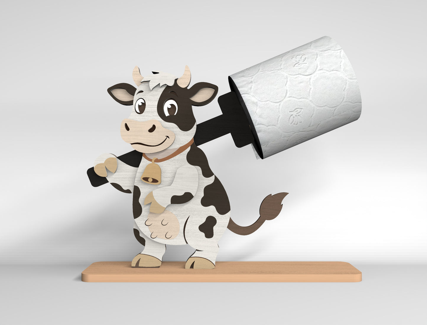 Farm Animal Toilet Paper Holder SVG Bundle for Glowforge and LightBurn