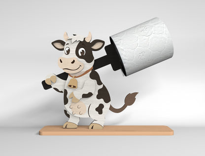 Farm Animal Toilet Paper Holder SVG Bundle for Glowforge and LightBurn