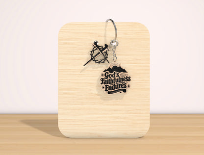 Christian Bible Verse Keychain SVG Inspirational Faith for Glowforge