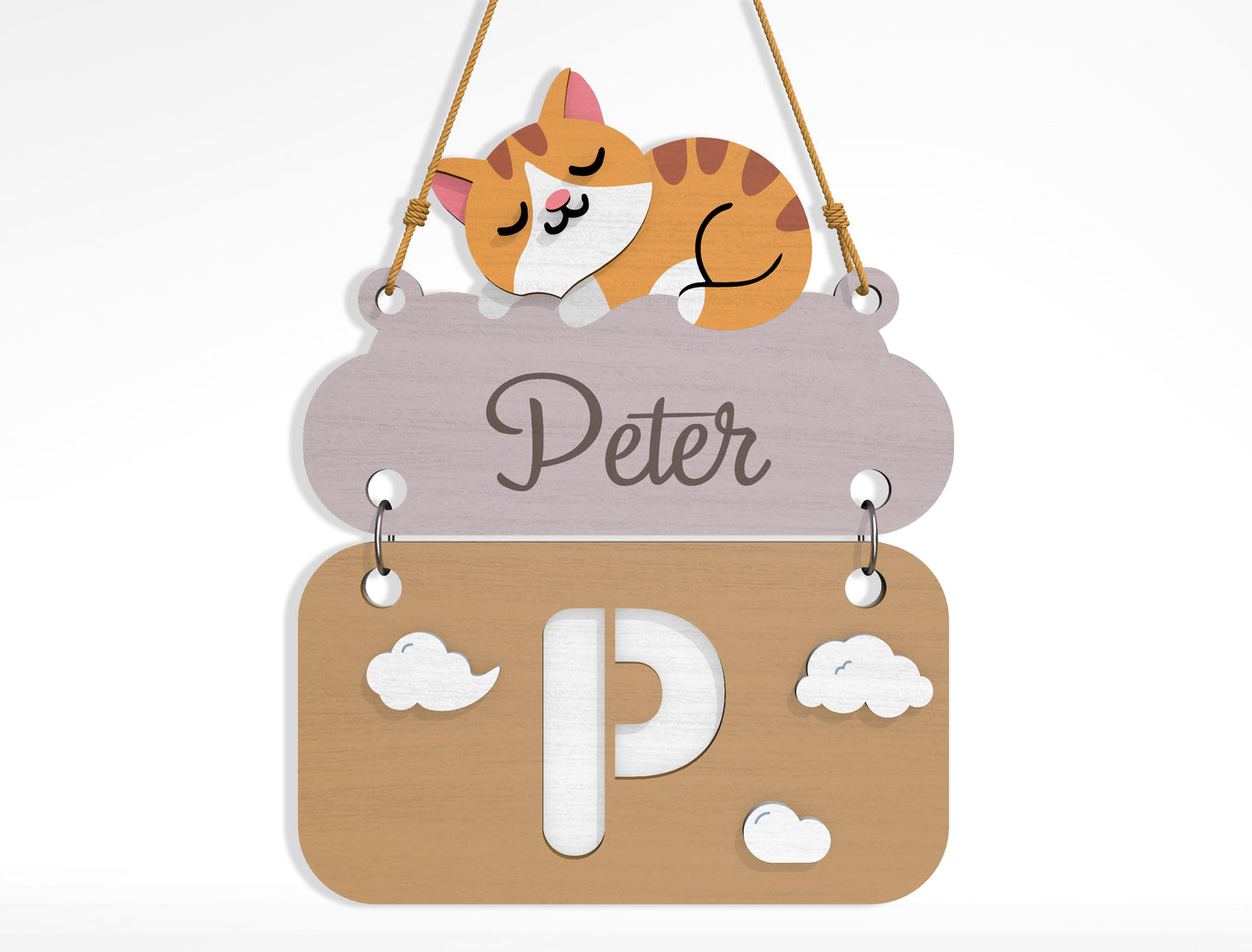 Alphabet Name Sign SVG Bundle File for Glowforge and xTool