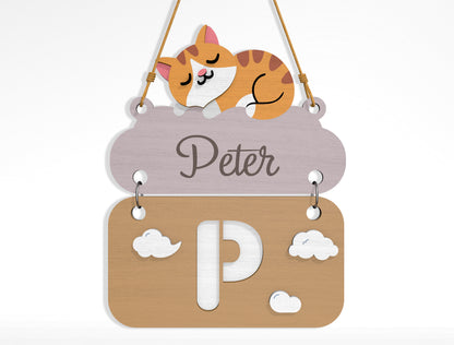 Alphabet Name Sign SVG Bundle File for Glowforge and xTool